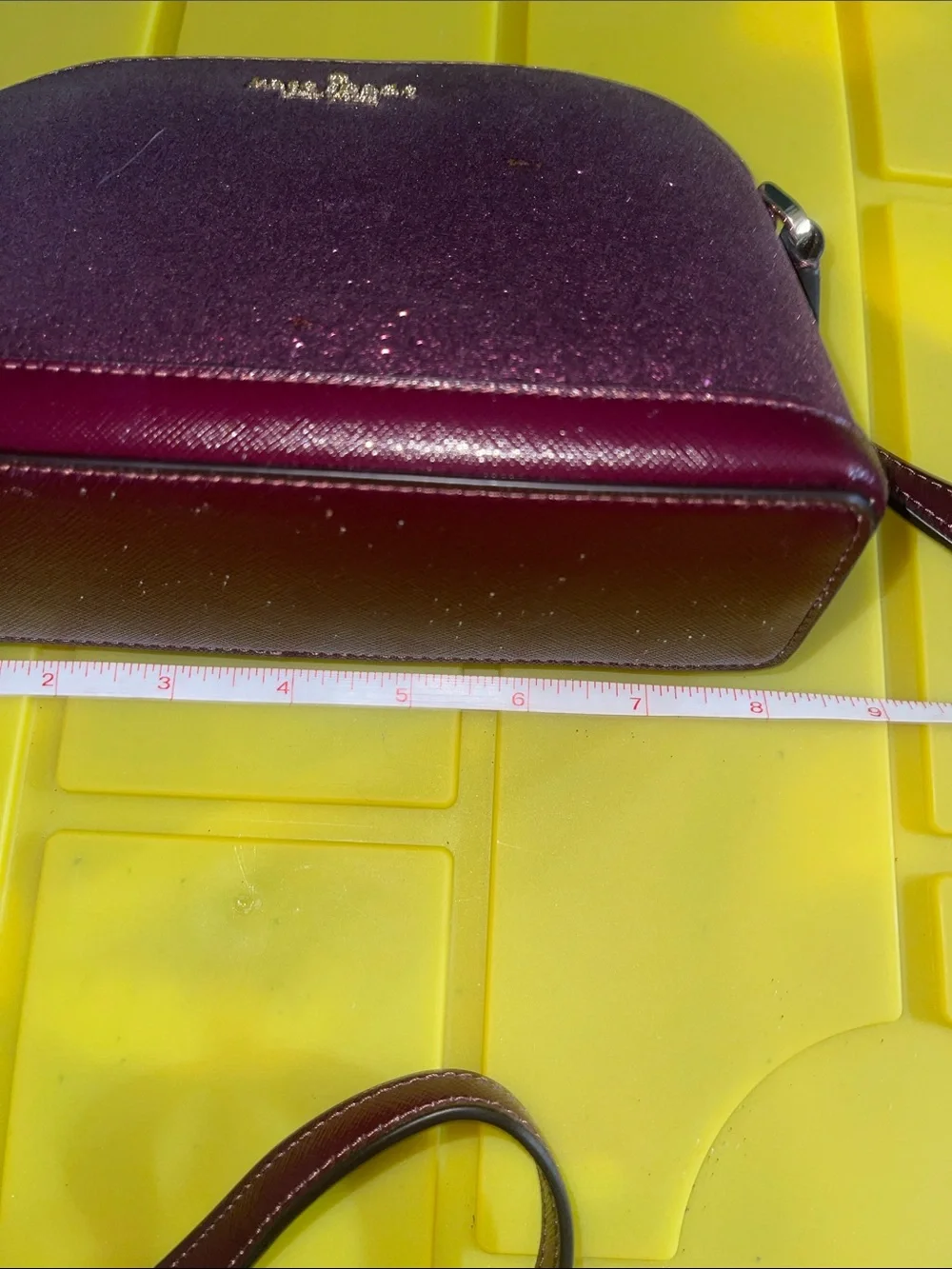 NWOT- kate spade plum glitter crossbody bag